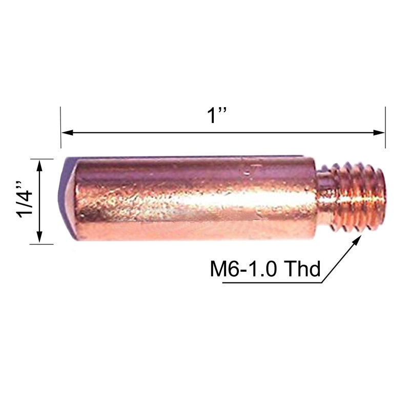 Zinger Contact Tips for Mig Welding 11-35 0.035",Compatible with Forney 60172,Binzel, Clarke and Tweco Mini/No.1 & Lincoln Magnum 100L MIG Welding Gun-40PK - Image 2